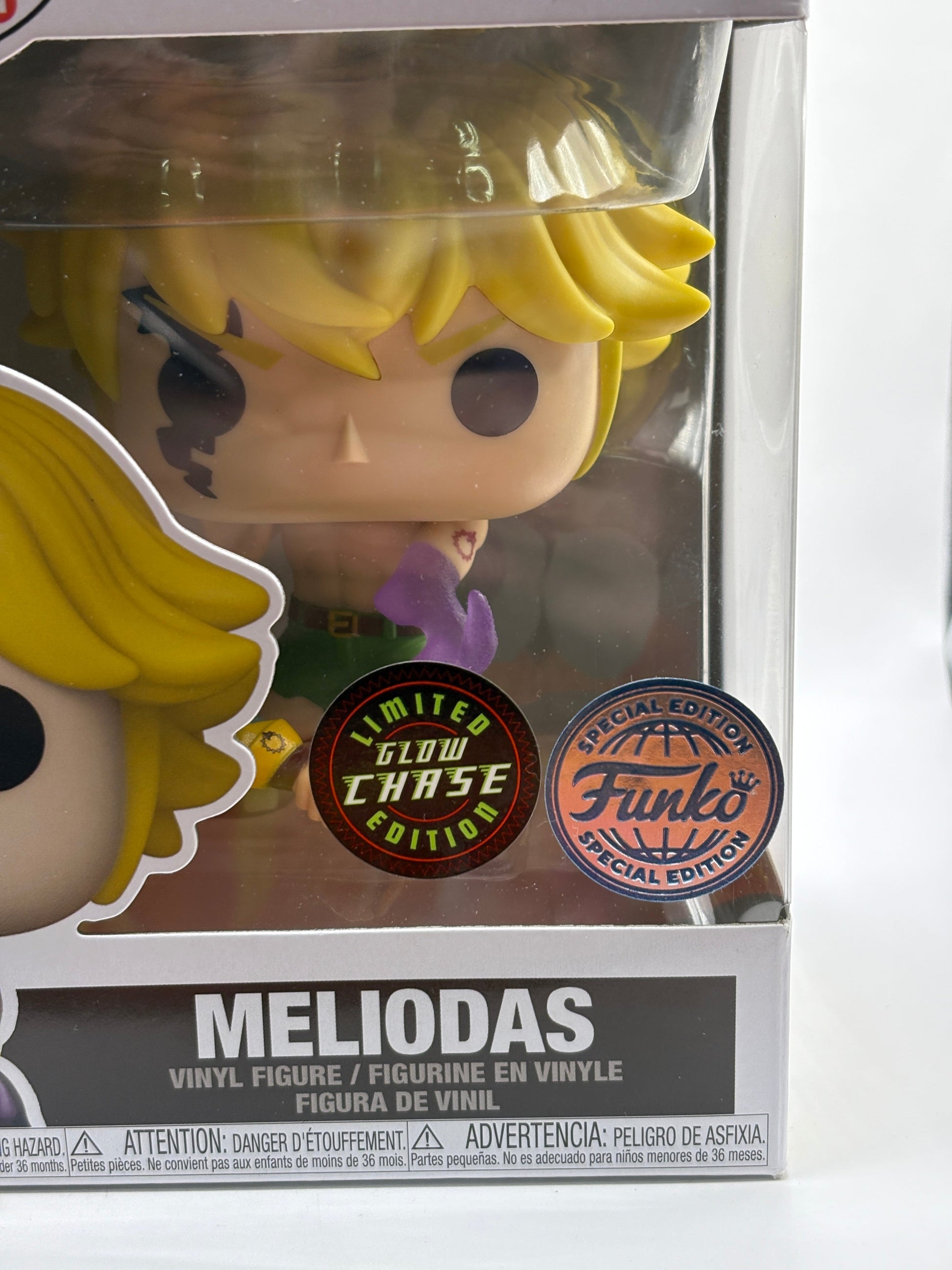 Funko POP! Animation The Seven Deadly Sins #1344 Meliodas Limited Glow Chase FRENLY BRICKS - Open 7 Days