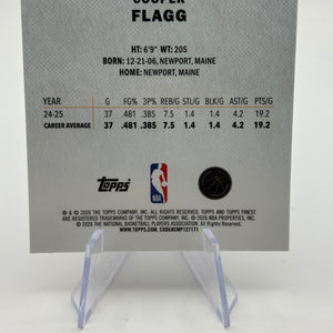 2025-26 Topps Finest Cooper Flagg #1 RC Rookie Common Oil Spill Refractor FRENLY BRICKS - Open 7 Days