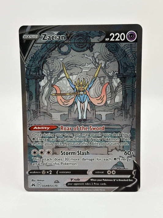 Pokémon TCG Zacian V Crown Zenith: Galarian Gallery Gg48/Gg70 NM FRENLY BRICKS - Open 7 Days