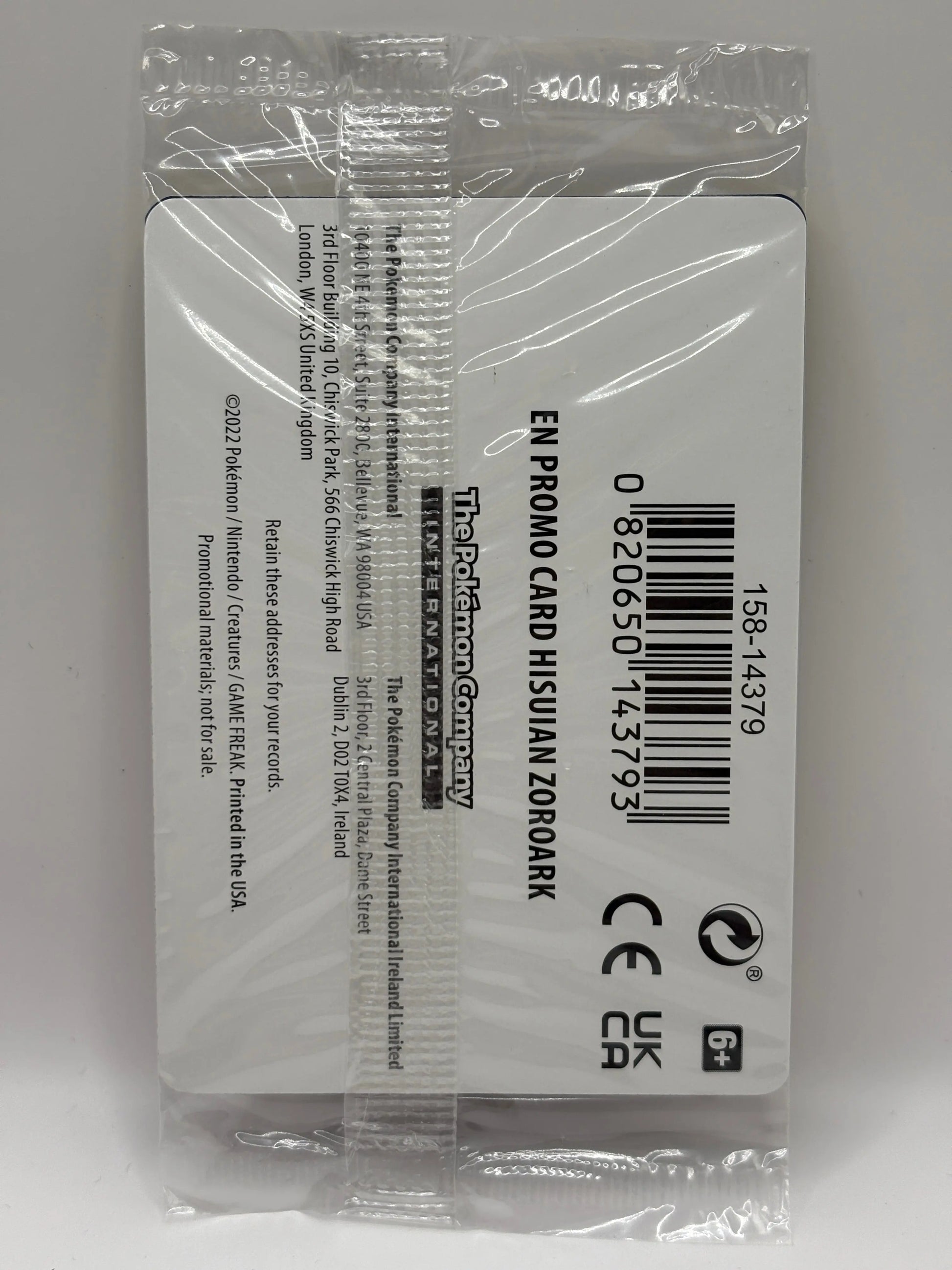 Hisuian Zoroark 076/196 EB Games Stamped Exclusive Promo SEALED (1) FRENLY BRICKS - Open 7 Days