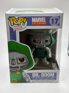 Funko POP! Marvel Universe #17 Dr. Doom Vinyl Bobble-Head Metallic 2014