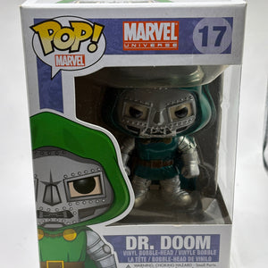 Funko POP! Marvel Universe #17 Dr. Doom Vinyl Bobble-Head Metallic 2014 FRENLY BRICKS - Open 7 Days