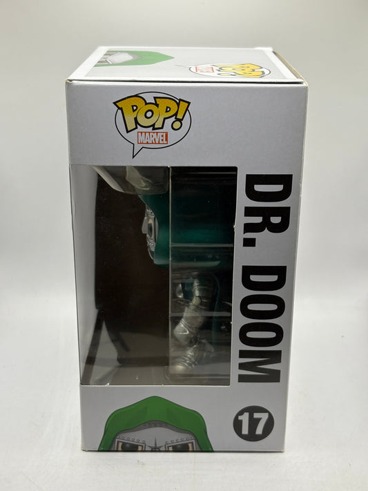 Funko POP! Marvel Universe #17 Dr. Doom Vinyl Bobble-Head Metallic 2014 FRENLY BRICKS - Open 7 Days