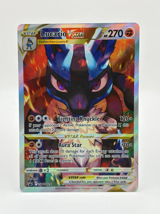 Pokémon TCG Lucario Vstar Sword & Shield Swsh291 Holo Promo NM FRENLY BRICKS - Open 7 Days