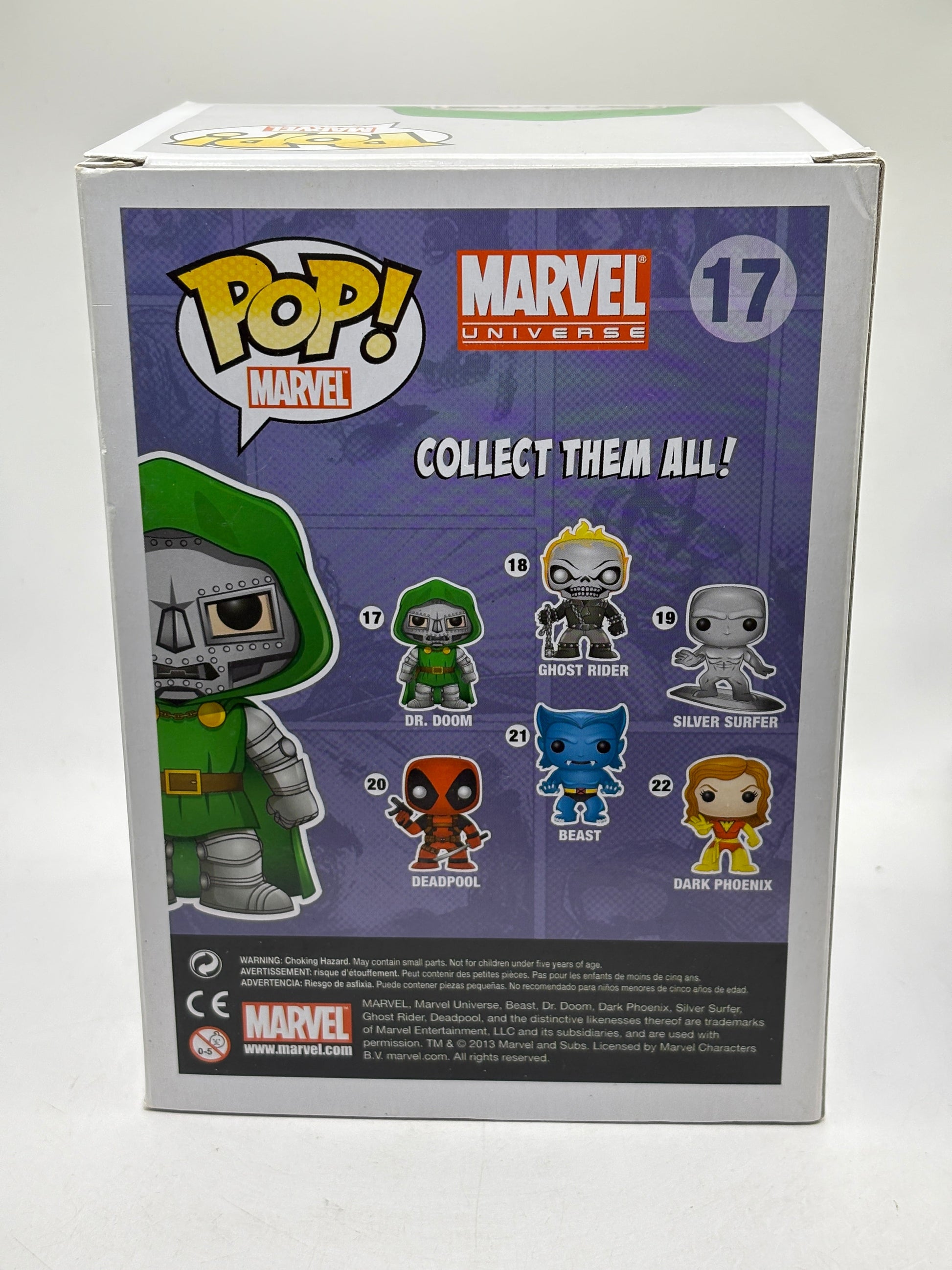 Funko POP! Marvel Universe #17 Dr. Doom Vinyl Bobble-Head Metallic 2014 FRENLY BRICKS - Open 7 Days
