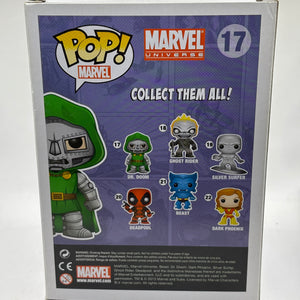 Funko POP! Marvel Universe #17 Dr. Doom Vinyl Bobble-Head Metallic 2014 FRENLY BRICKS - Open 7 Days