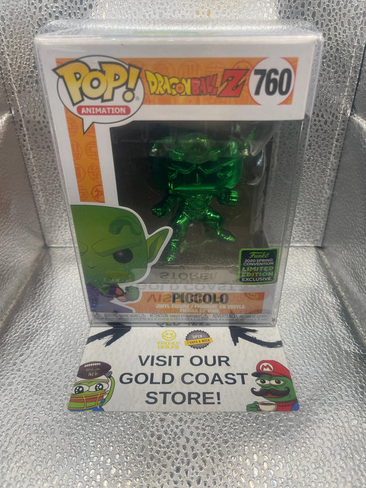 Funko Pop! Vinyl: Dragon Ball - Piccolo (Chrome Green) - FYE Emerald City Comic FRENLY BRICKS - Open 7 Days