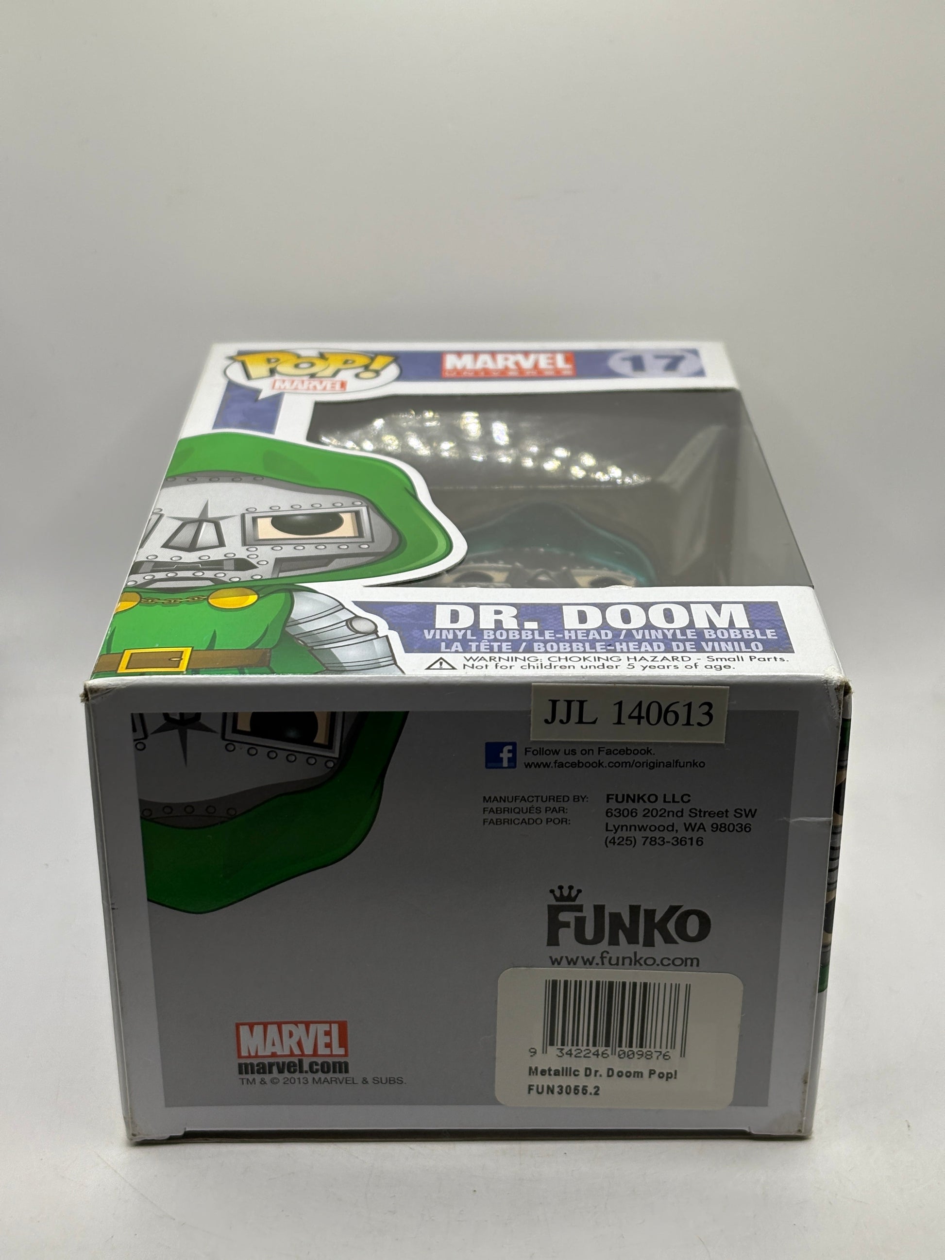 Funko POP! Marvel Universe #17 Dr. Doom Vinyl Bobble-Head Metallic 2014 FRENLY BRICKS - Open 7 Days