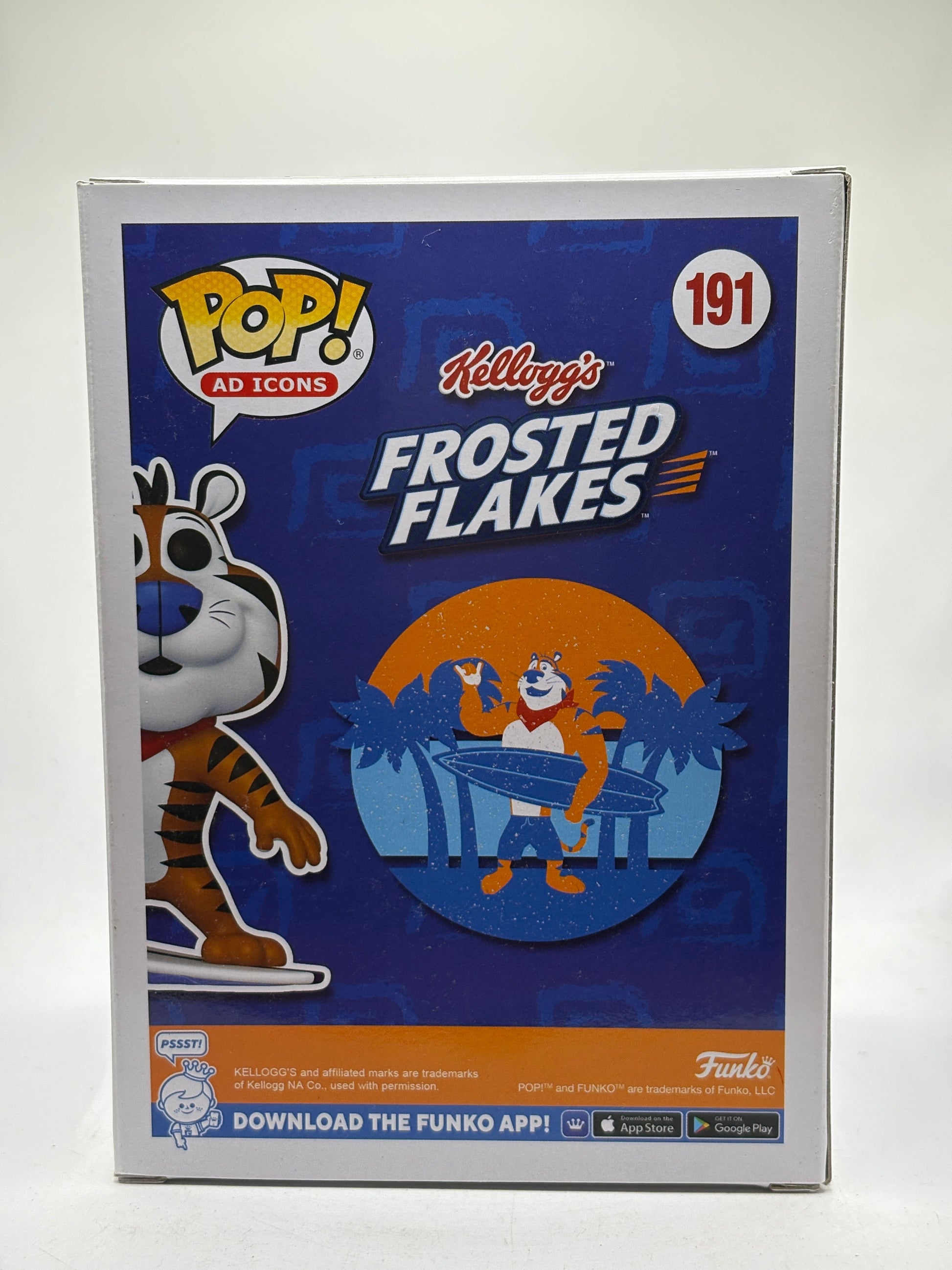 Funko POP! Ad Icons Frosted Flakes #191 Tony The Tiger Surfing 2023 Summer Con FRENLY BRICKS - Open 7 Days