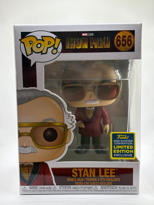 Funko POP! Marvel Iron Man #656 Stan Lee 2020 Summer Con FRENLY BRICKS - Open 7 Days