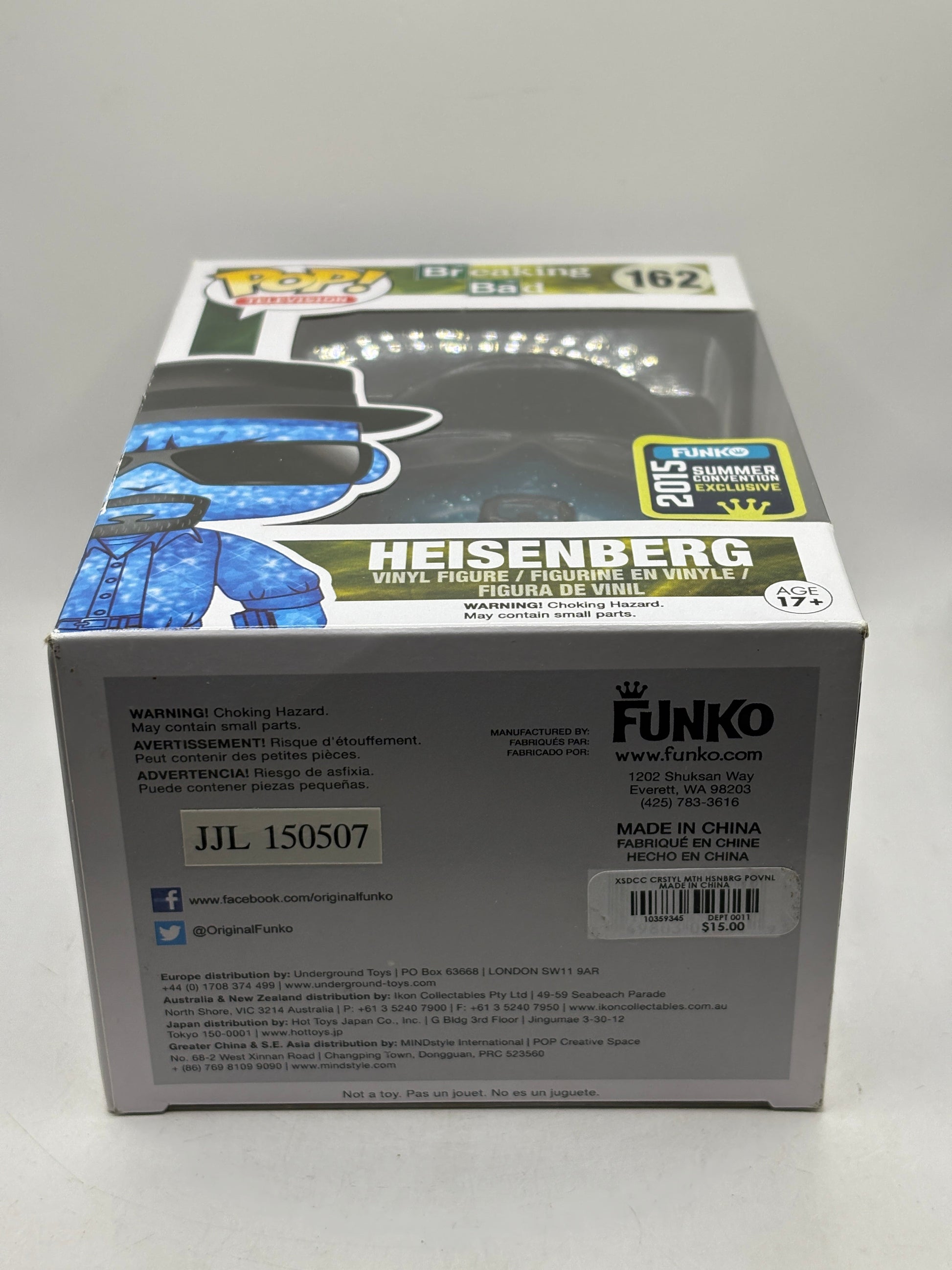 Funko POP! Television Breaking Bad #162 Heisenberg 2015 Summer Exclusive FRENLY BRICKS - Open 7 Days