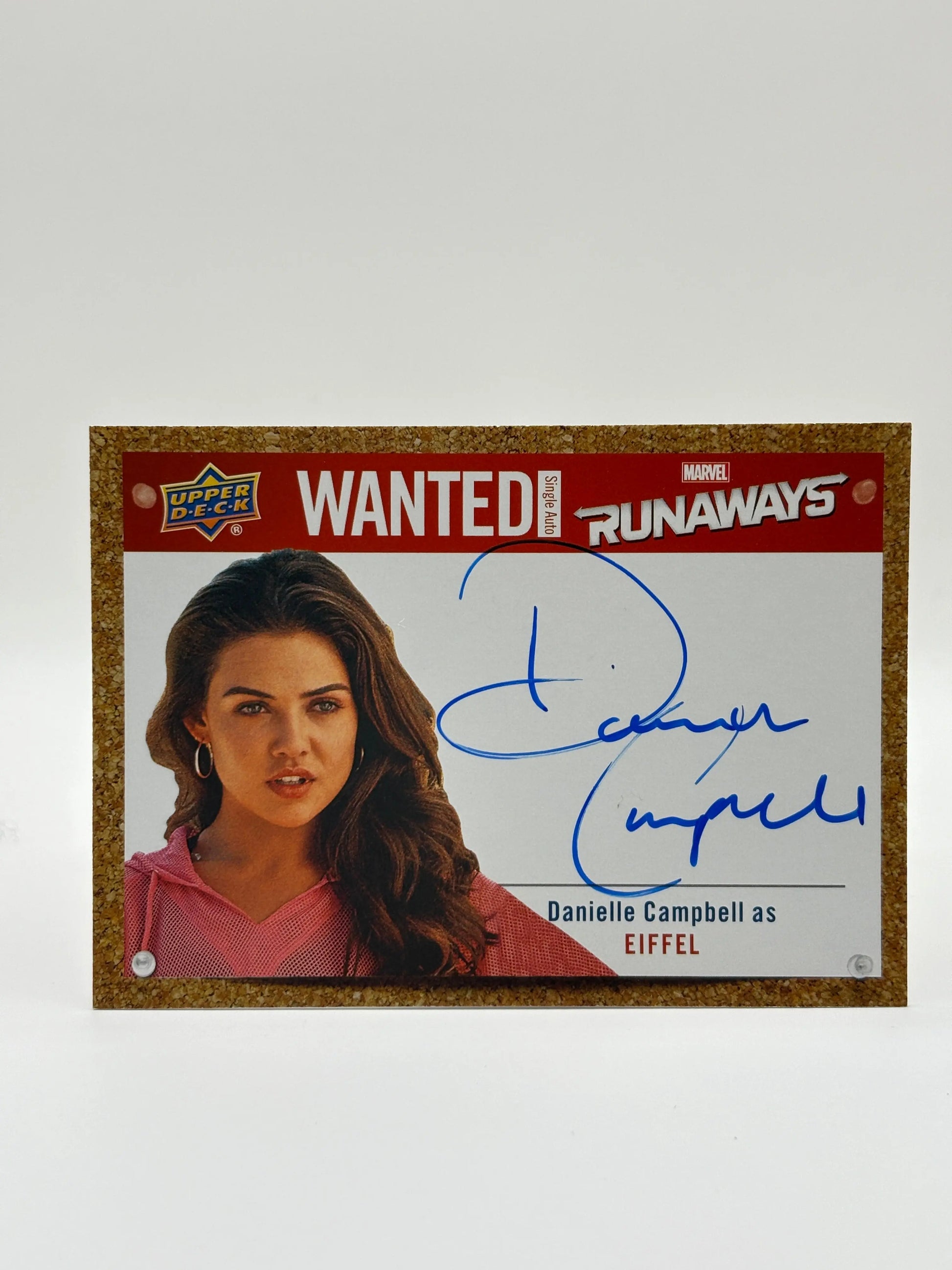 2020 Upper Deck Marvel Runaways Wanted Danielle Campbell as Eiffel Auto FRENLY BRICKS - Open 7 Days