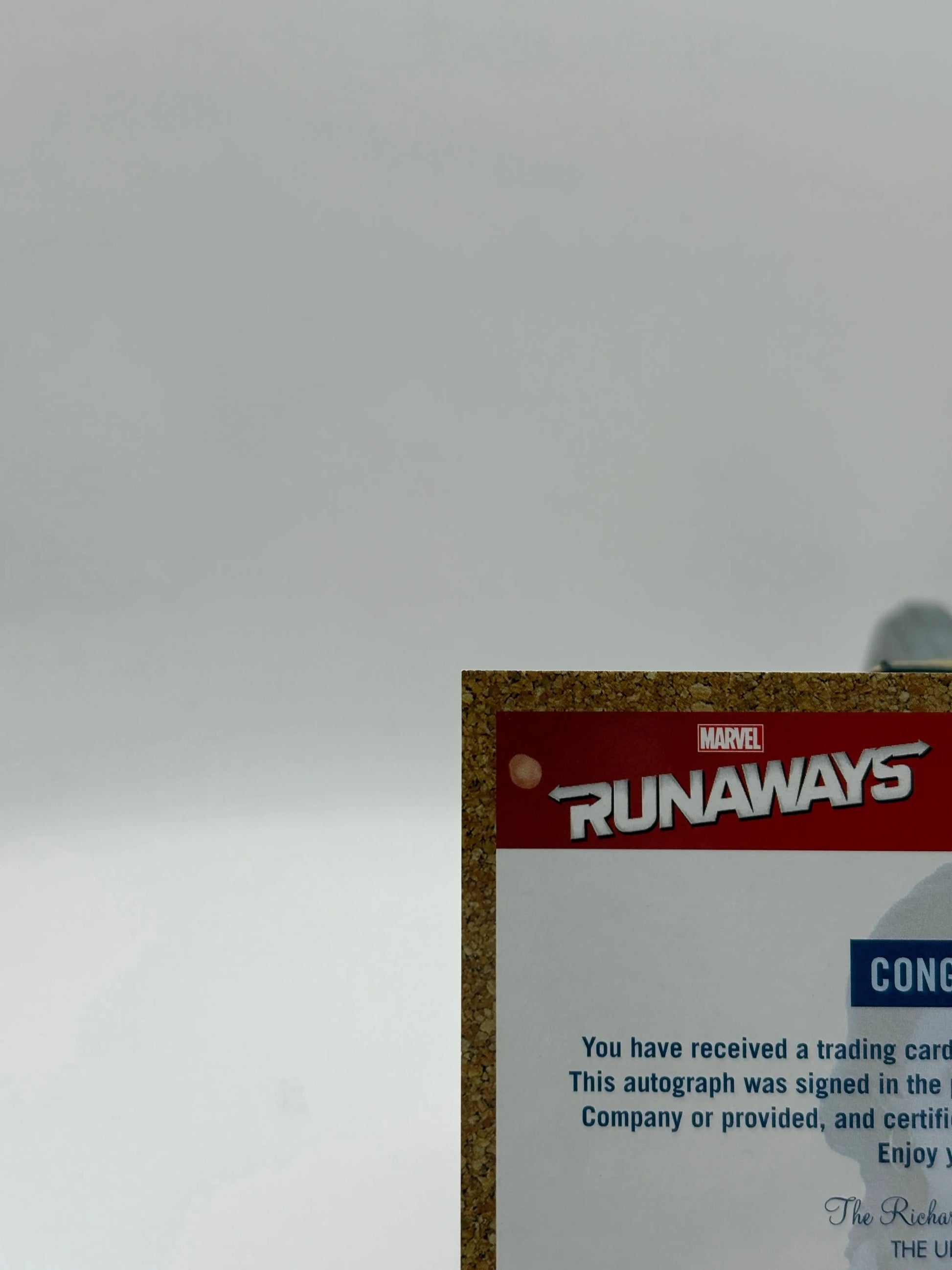 2020 Upper Deck Marvel Runaways Wanted Danielle Campbell as Eiffel Auto FRENLY BRICKS - Open 7 Days