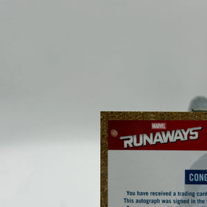 2020 Upper Deck Marvel Runaways Wanted Danielle Campbell as Eiffel Auto FRENLY BRICKS - Open 7 Days