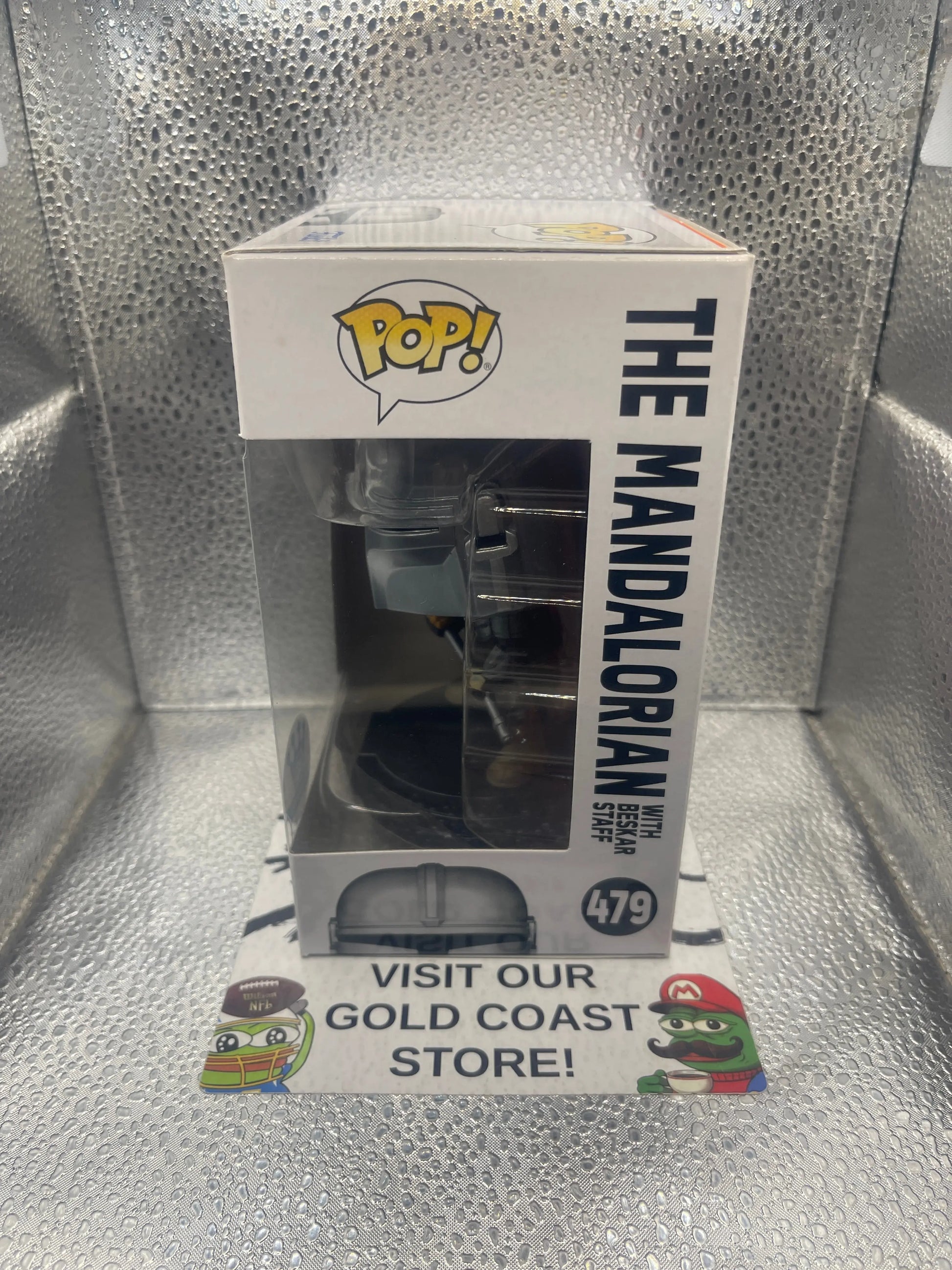 Funko Pop Star Wars The Mandalorian #479 With Beskar Staff Funko Exclusive FRENLY BRICKS - Open 7 Days