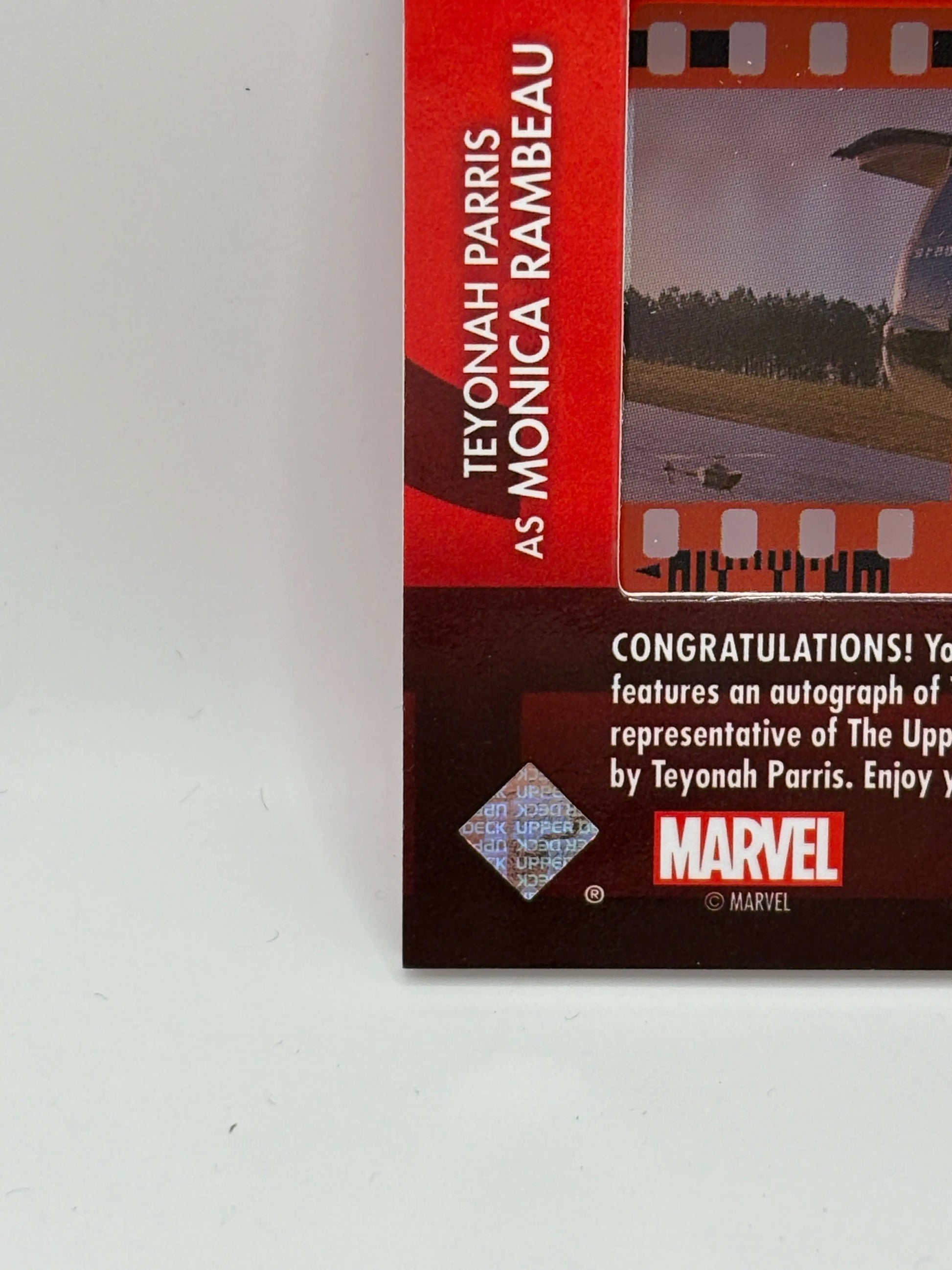 2022 Upper Deck Marvel Wandavision Autographed Film Cels - Teyonah Parris Monica FRENLY BRICKS - Open 7 Days