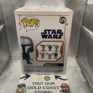 Funko Pop Star Wars The Mandalorian #479 With Beskar Staff Funko Exclusive FRENLY BRICKS - Open 7 Days
