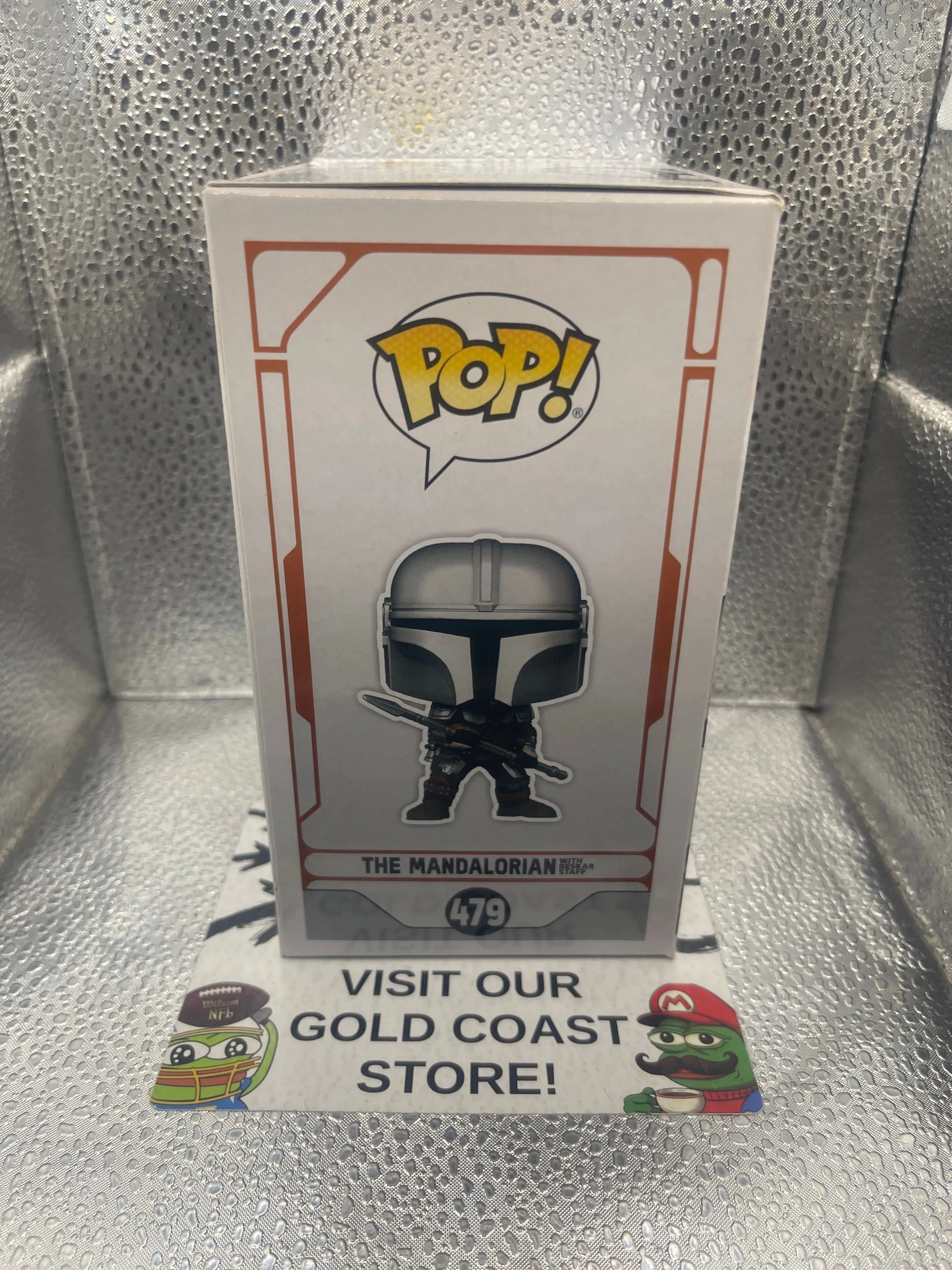 Funko Pop Star Wars The Mandalorian #479 With Beskar Staff Funko Exclusive FRENLY BRICKS - Open 7 Days
