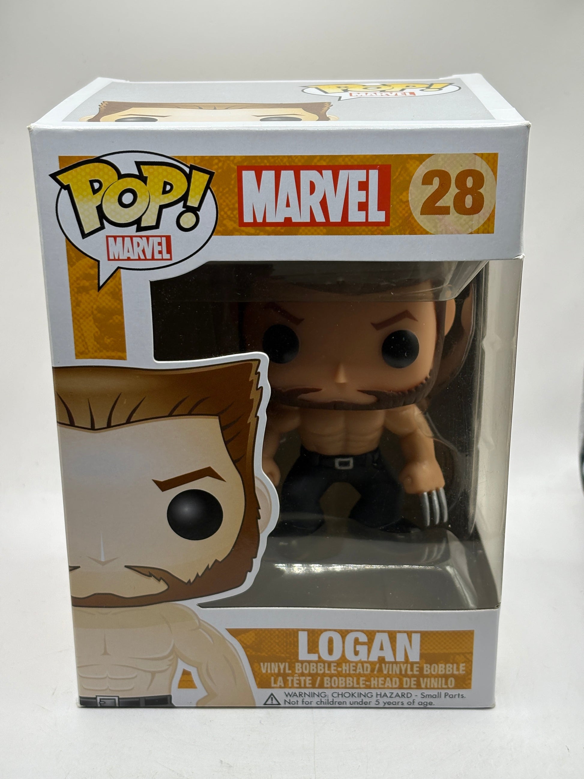 Funko POP! Marvel #28 Logan Vinyl Bobble-Head Manufacturer Error FRENLY BRICKS - Open 7 Days