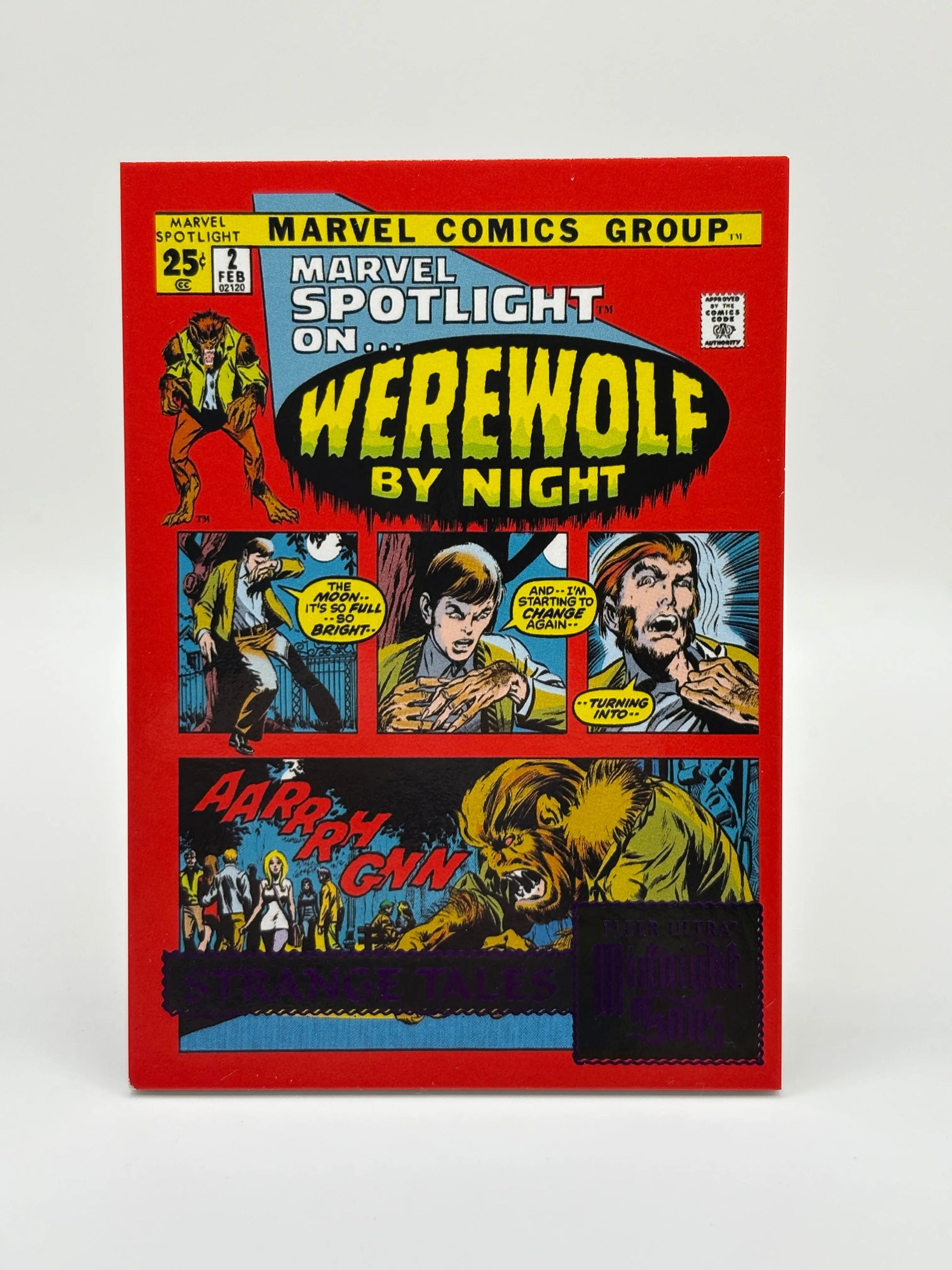 2023 Fleer Ultra Midnight Sons Strange Tales Purple /35 Werewolf by Night FRENLY BRICKS - Open 7 Days