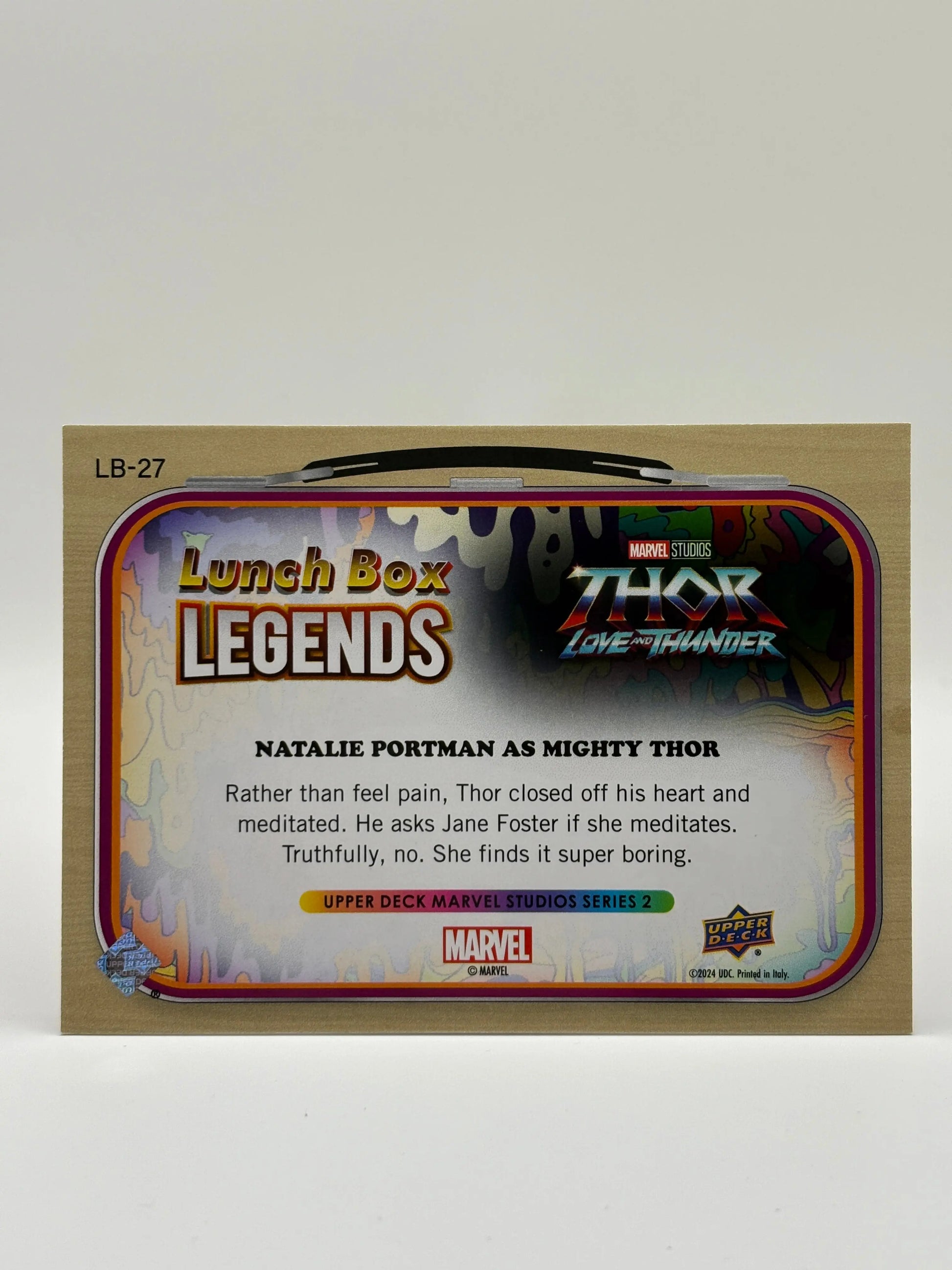 UD Marvel Studios Series 2 Lunch Box NATALIE PORTMAN as MIGHTY THOR GOLD #/50 FRENLY BRICKS - Open 7 Days