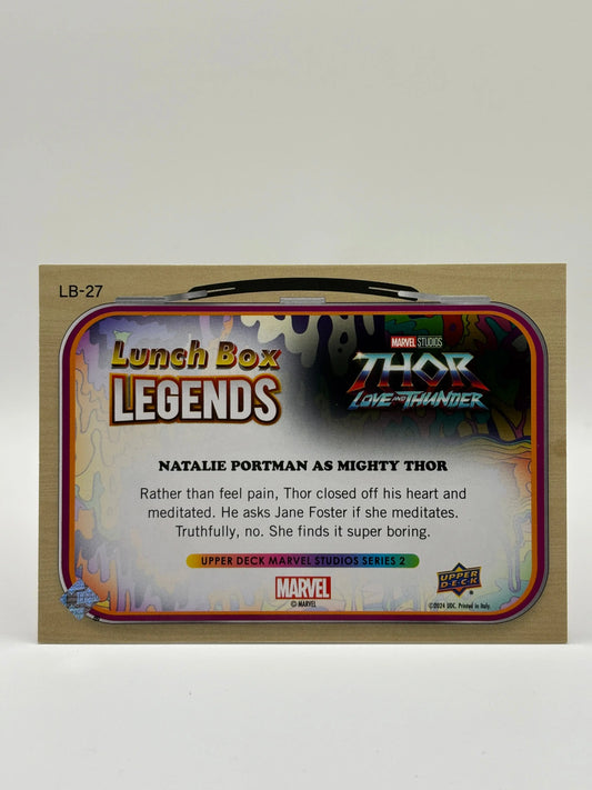 UD Marvel Studios Series 2 Lunch Box NATALIE PORTMAN as MIGHTY THOR GOLD #/50 FRENLY BRICKS - Open 7 Days