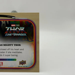 UD Marvel Studios Series 2 Lunch Box NATALIE PORTMAN as MIGHTY THOR GOLD #/50 FRENLY BRICKS - Open 7 Days