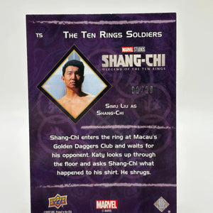 2023 Marvel Shang-Chi and The Legend of Ten Rings  2/10 Simu Liu as Shang-Chi FRENLY BRICKS - Open 7 Days
