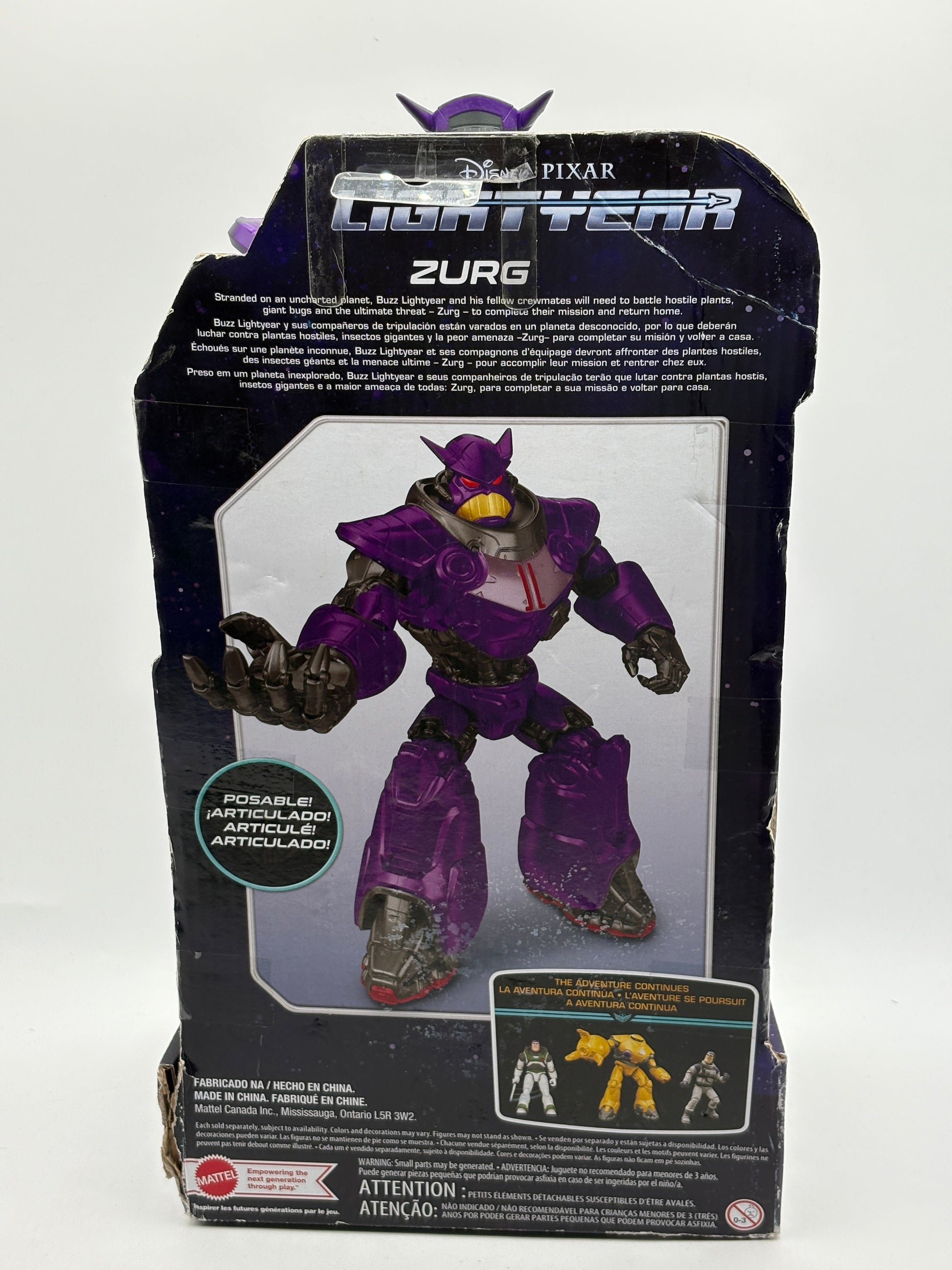 Disney Pixar Lightyear Large Scale Zurg 11" Action Figure 11 Joints FRENLY BRICKS - Open 7 Days