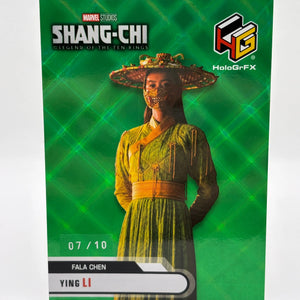Upper Deck Marvel Studios Series 2 HOLOGrFx FALA CHEN as YING LI GREEN /10 FRENLY BRICKS - Open 7 Days