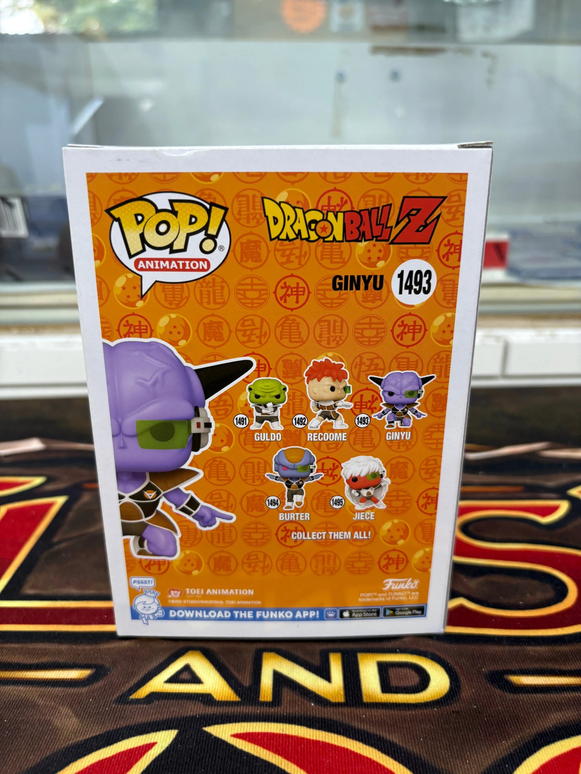 Funko POP! Animation Dragon Ball Z #1493 Ginyu FRENLY BRICKS - Open 7 Days