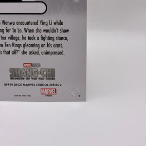 Upper Deck Marvel Studios Series 2 HOLOGrFx FALA CHEN as YING LI GREEN /10 FRENLY BRICKS - Open 7 Days
