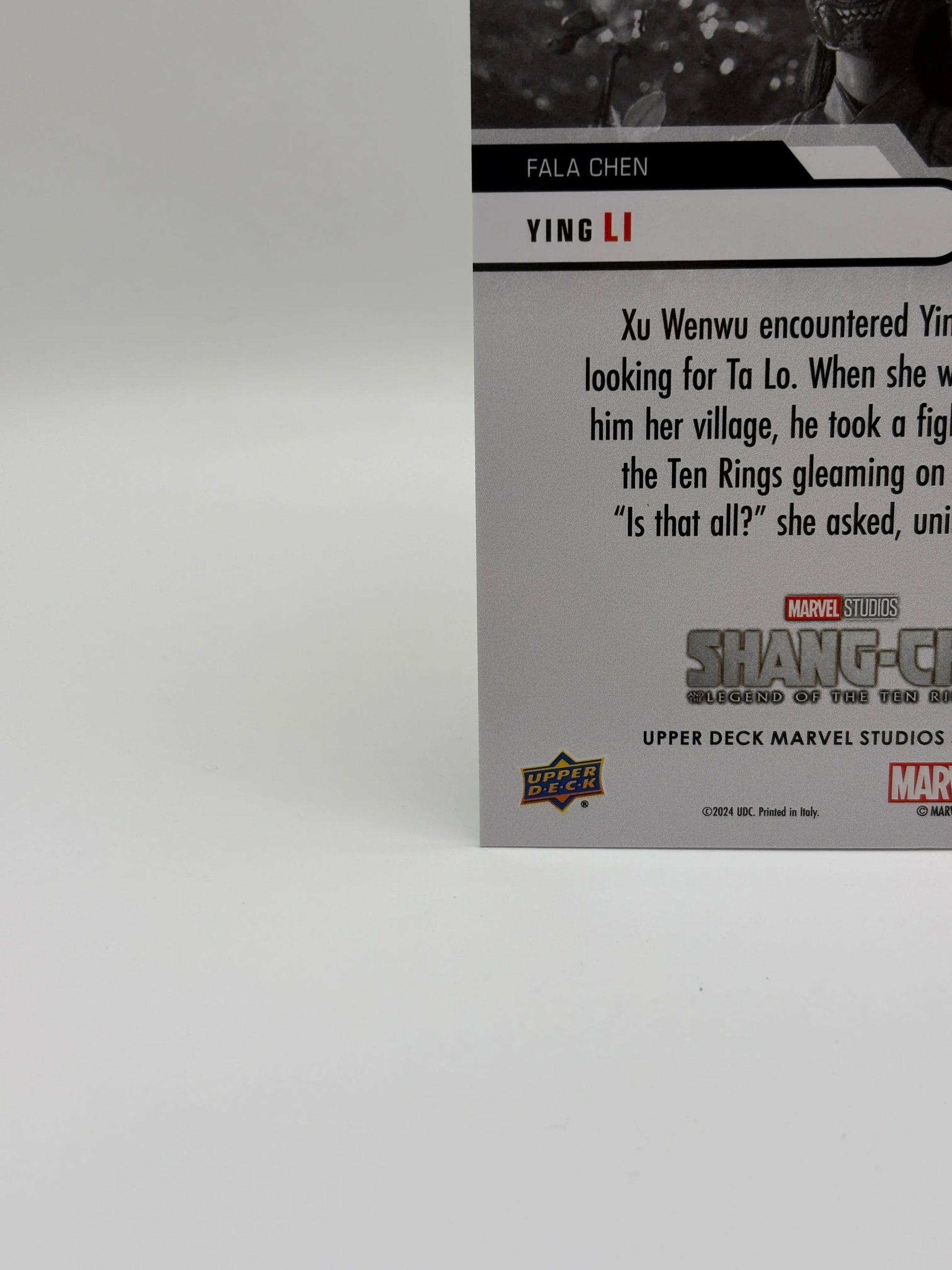 Upper Deck Marvel Studios Series 2 HOLOGrFx FALA CHEN as YING LI GREEN /10 FRENLY BRICKS - Open 7 Days
