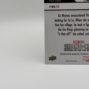 Upper Deck Marvel Studios Series 2 HOLOGrFx FALA CHEN as YING LI GREEN /10 FRENLY BRICKS - Open 7 Days