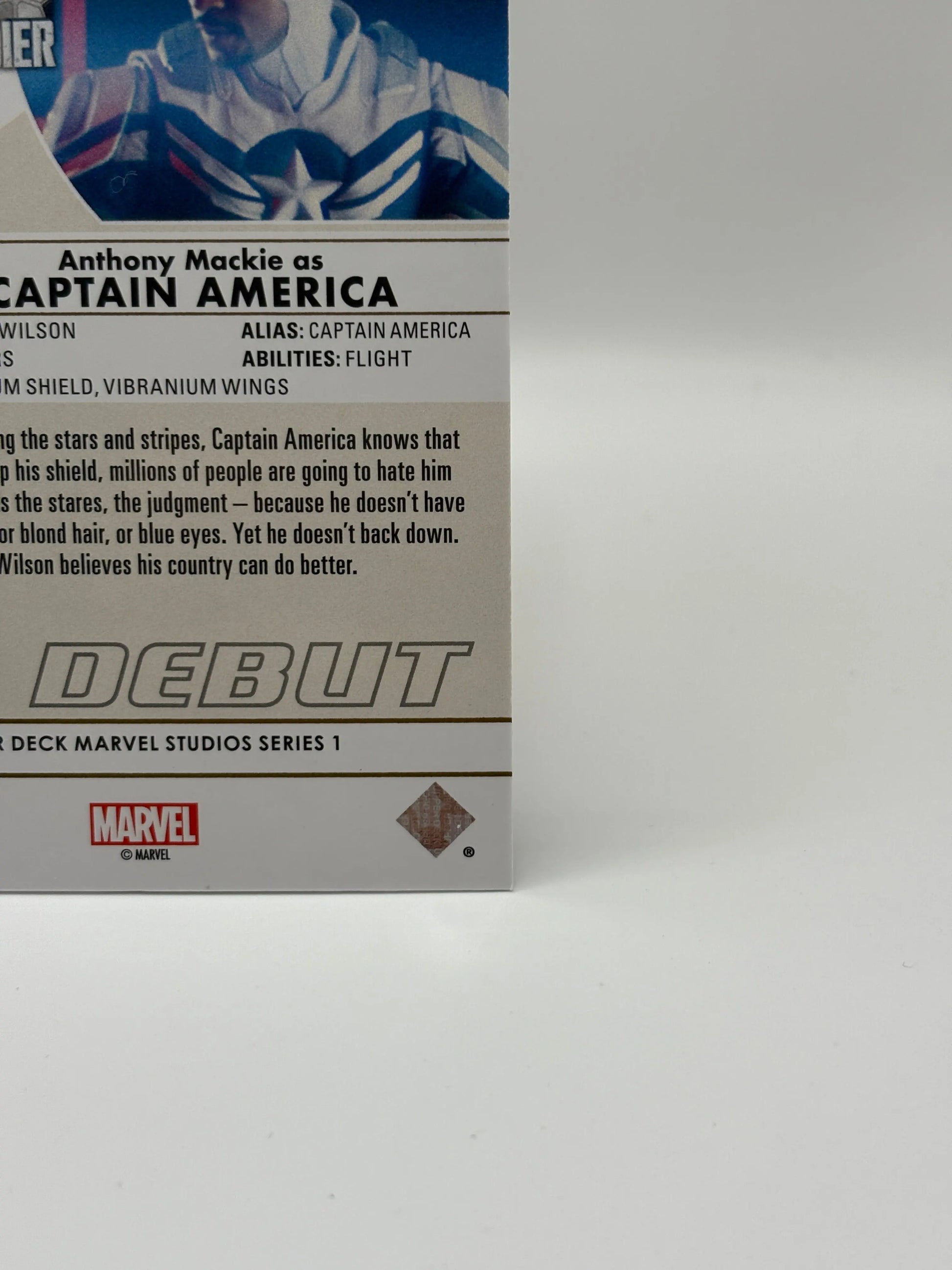 2024 UD Marvel Studios Series 1 Anthony Mackie as Captain America /10 FRENLY BRICKS - Open 7 Days