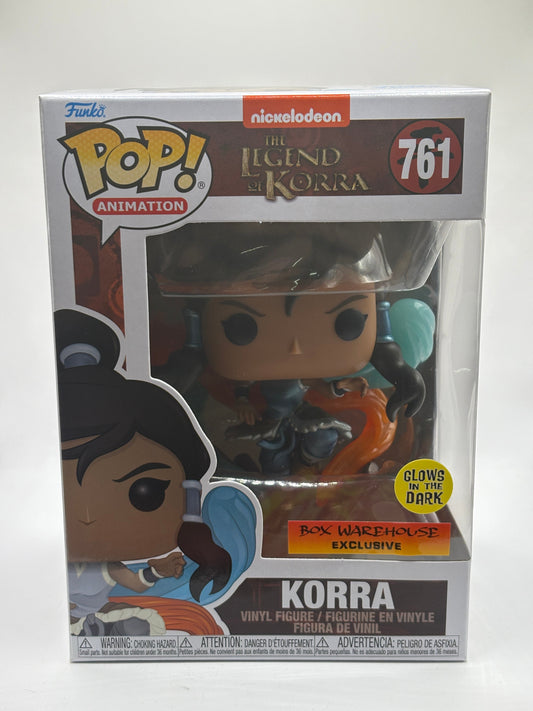 Funko POP! Animation The Legend of Korra #761 Korra Box Warehouse Glow Exclusive FRENLY BRICKS - Open 7 Days