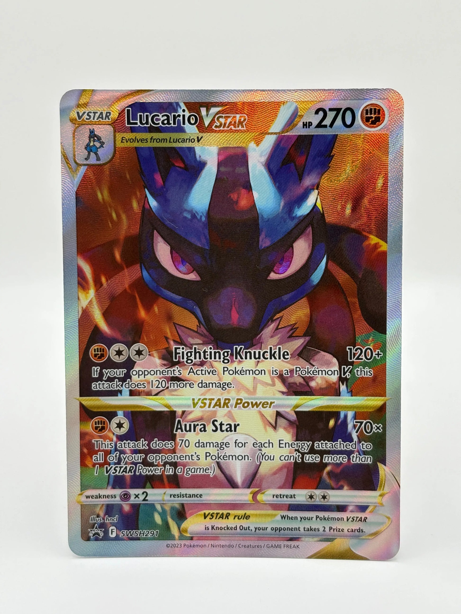 Pokémon TCG Lucario Vstar Sword & Shield Swsh291 Holo Promo NM FRENLY BRICKS - Open 7 Days