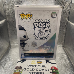 Funko POP! Disney 100th Anniversary #1309 Donald Duck (Black & White) FRENLY BRICKS - Open 7 Days