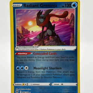 Pokemon Card Radiant Greninja 046/189 Astral Radiance Holo Rare NM (1) FRENLY BRICKS - Open 7 Days