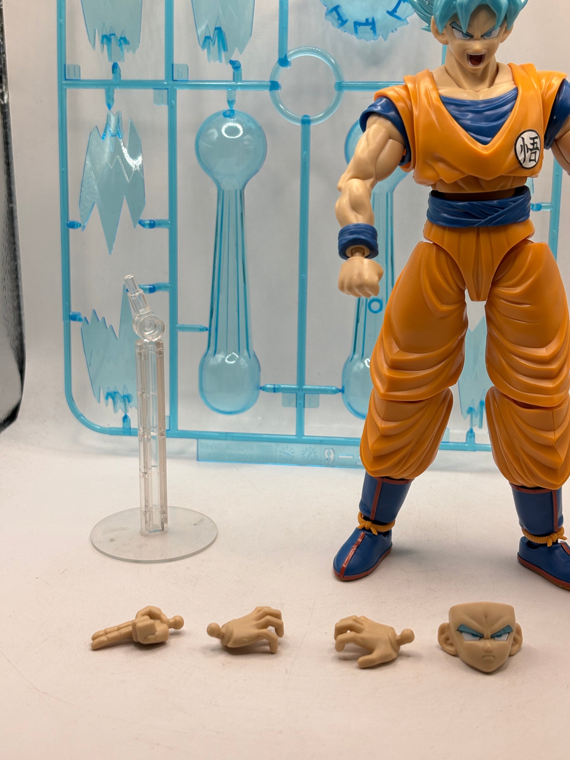 Bandai Figure-Rise Standard Dragon Ball Super SSGSS Goku Model Kit Loose FRENLY BRICKS - Open 7 Days