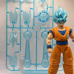Bandai Figure-Rise Standard Dragon Ball Super SSGSS Goku Model Kit Loose FRENLY BRICKS - Open 7 Days