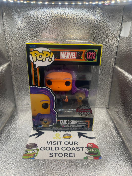 Funko Pop! Marvel #1212 - Kate Bishop With Lucky - Special Edition FRENLY BRICKS - Open 7 Days