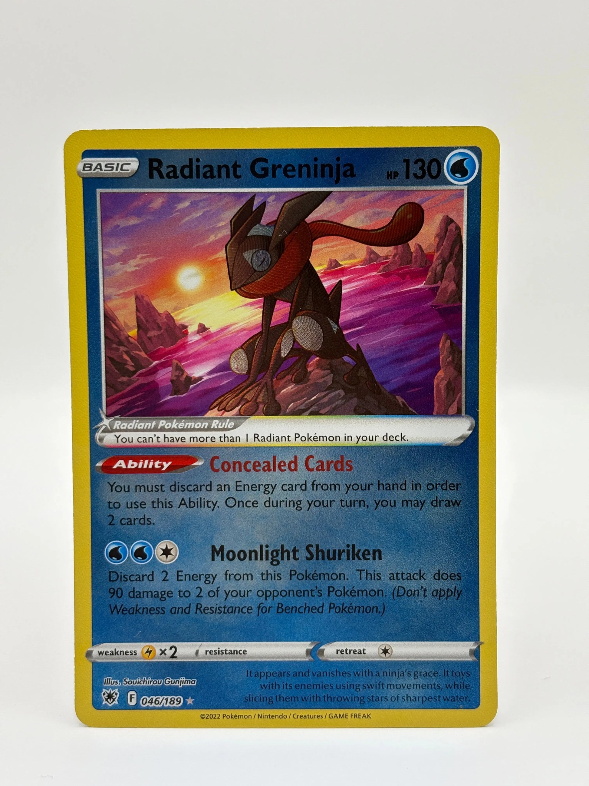 Pokemon Card Radiant Greninja 046/189 Astral Radiance Holo Rare LP (2) FRENLY BRICKS - Open 7 Days