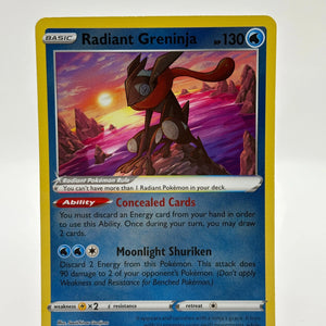 Pokemon Card Radiant Greninja 046/189 Astral Radiance Holo Rare LP (2) FRENLY BRICKS - Open 7 Days
