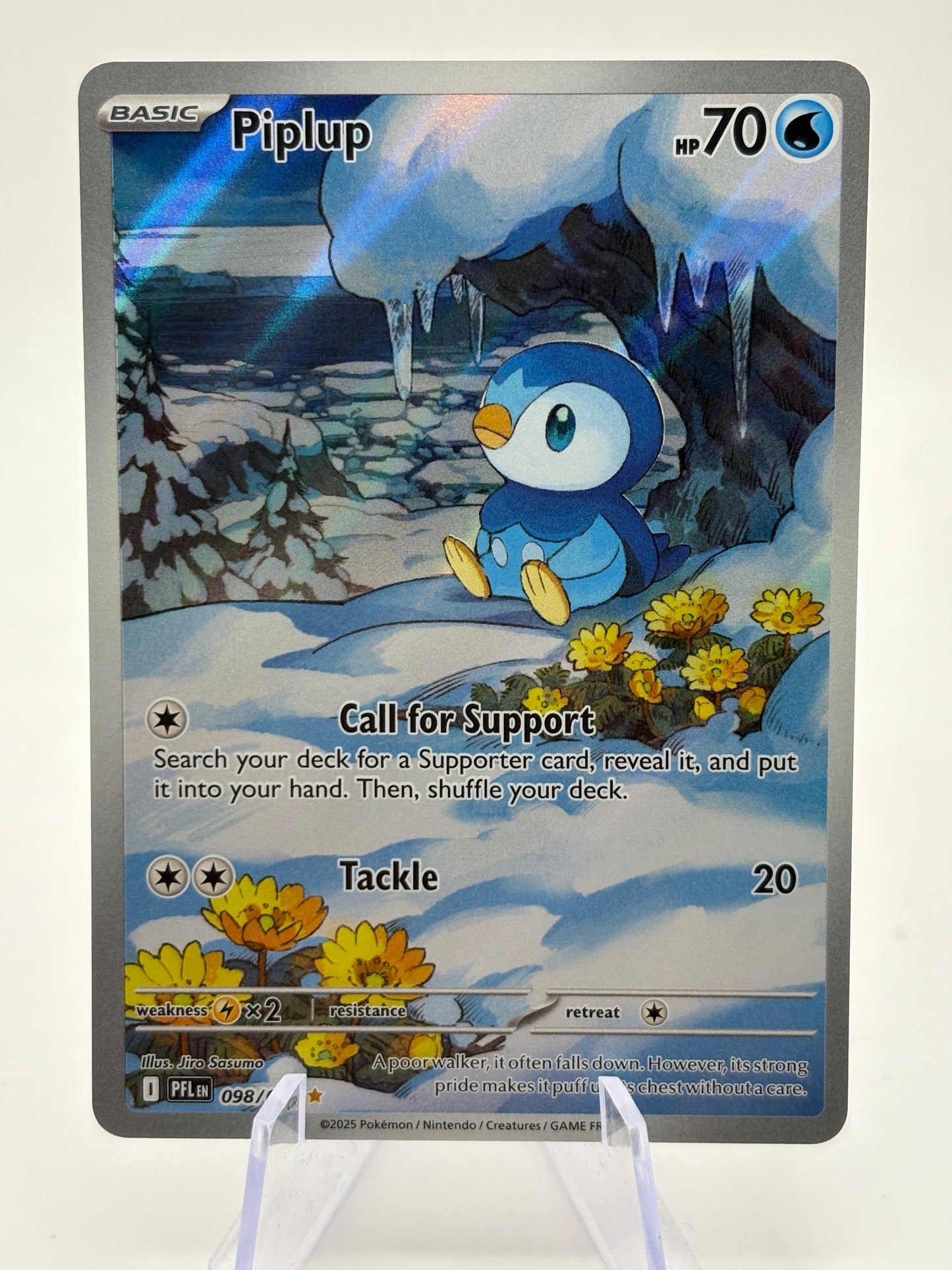 Pokemon TCG Phantasmal Flames - Piplup 098/094 Illustration Rare NM FRENLY BRICKS - Open 7 Days