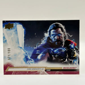 2024 Marvel Studios Series 2 UD Exclusives Gold /100 Chris Hemsworth Thor #189 FRENLY BRICKS - Open 7 Days