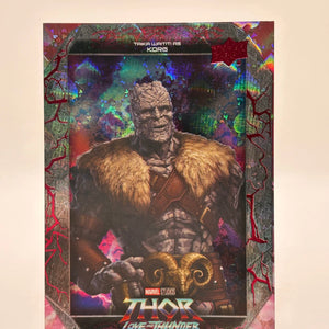 Korg 2023 UD Thor: Love and Thunder #E-17 Love Red Parallel /99 FRENLY BRICKS - Open 7 Days