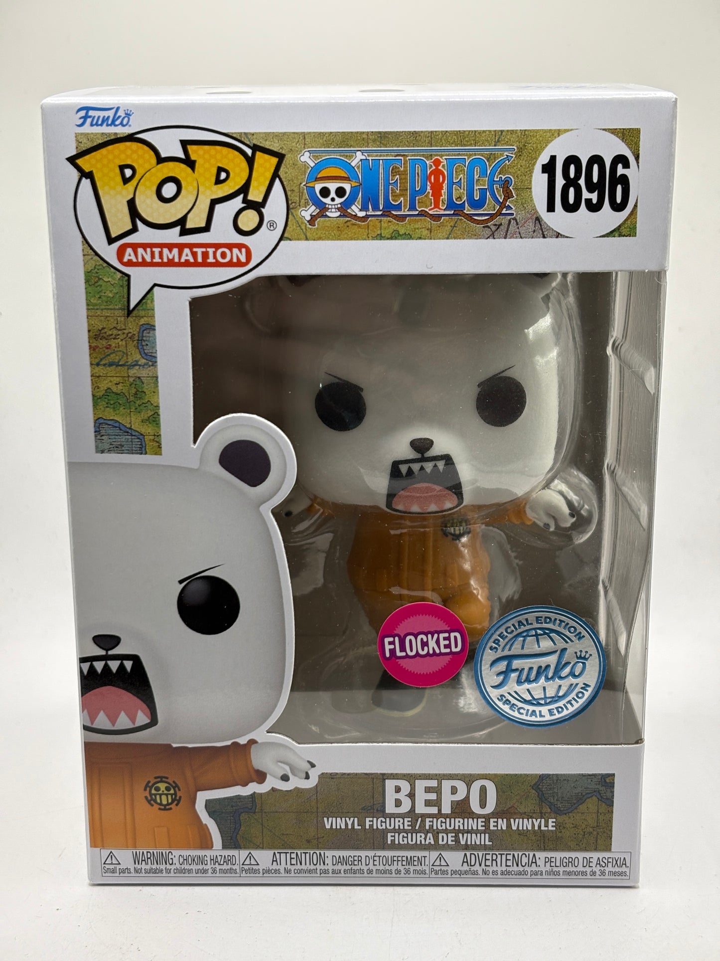Funko POP! Animation One Piece #1896 Bepo Flocked Special Edition