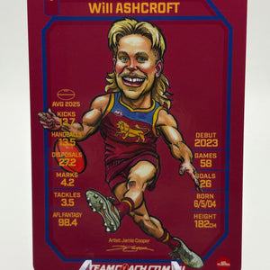 2026 AFL Teamcoach Magic Wildcard Will Ashcroft Brisbane Lions MW-02 FRENLY BRICKS - Open 7 Days