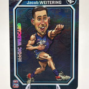 2026 Teamcoach Magic Wildcard Jacob Weitering MW-03 Carlton Blues FRENLY BRICKS - Open 7 Days